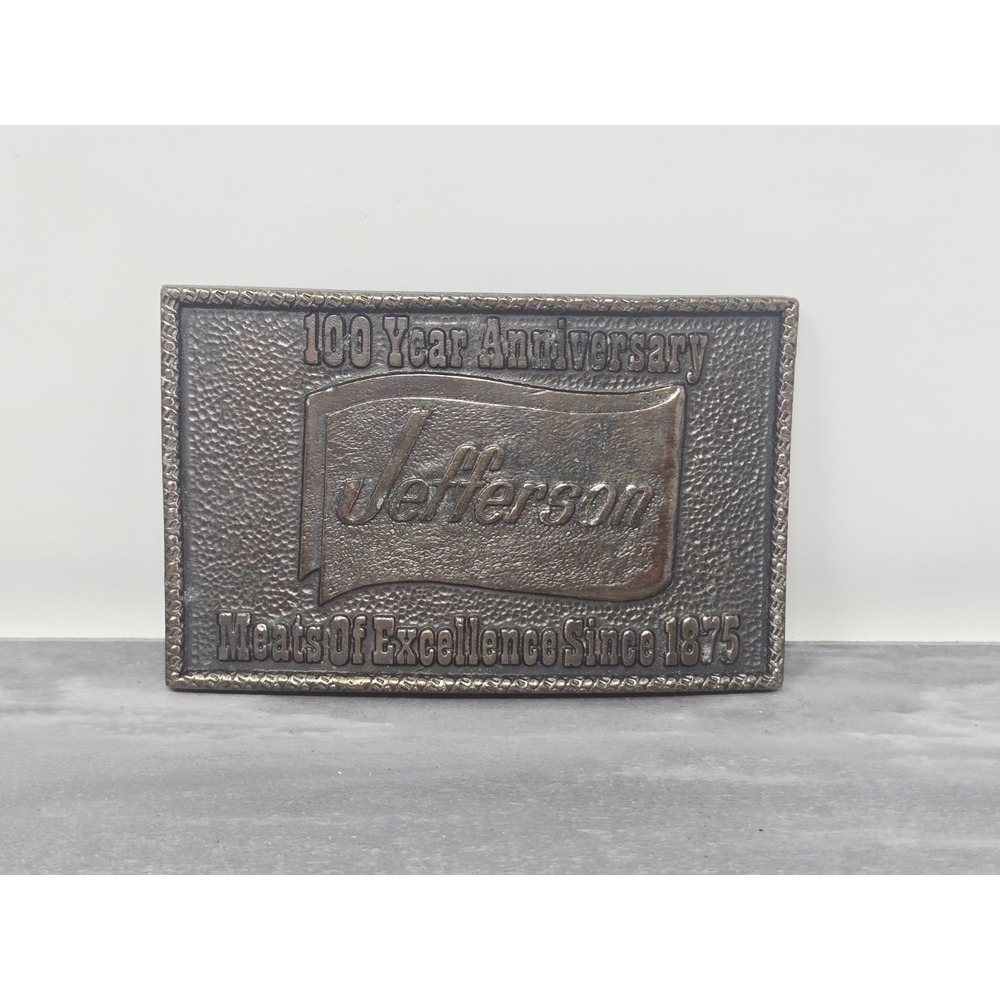 1975 James Lindβ Belt Buckle Wyoming Jefferson Studio Art Works Stoppenbach